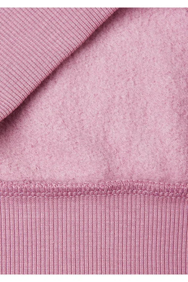 Детское худи для девочек с принтом United Colors Of Benetton, Dried Rose — фото 3