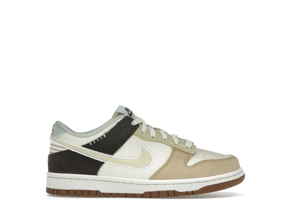 Детские кроссовки Lifestyle Nike Dunk Low, Coconut Milk/Sail/Soft Yellow/Seafoam