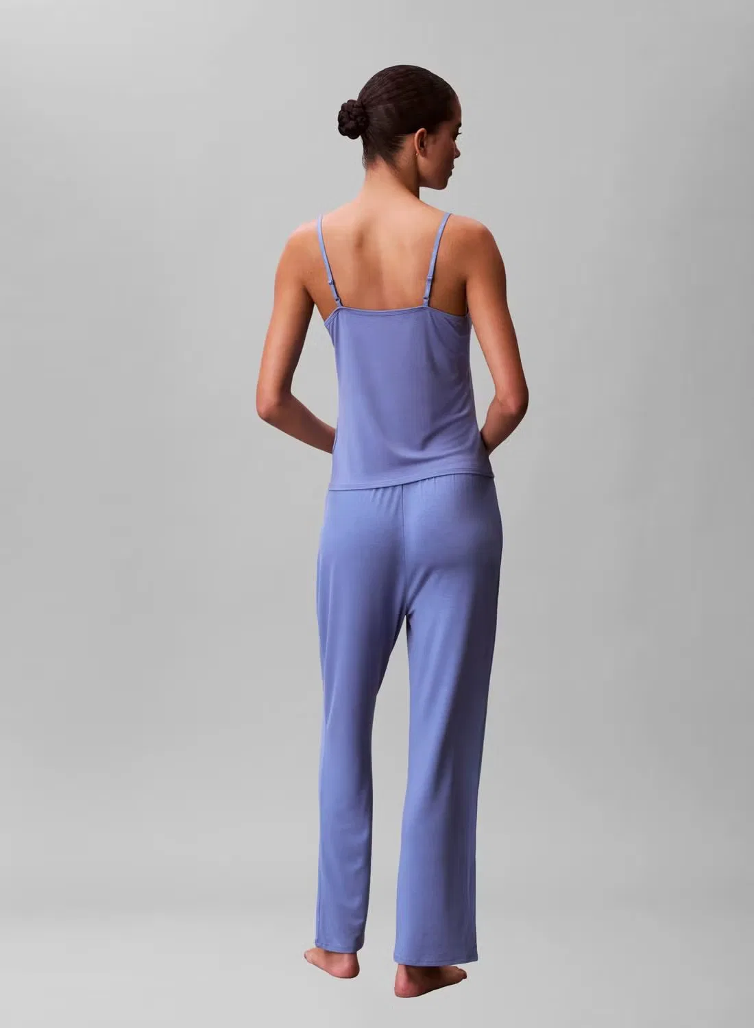 Брюки пижамные из мягкого модала с прямой штаниной Ultra Soft Modal Calvin Klein, синий — фото 3