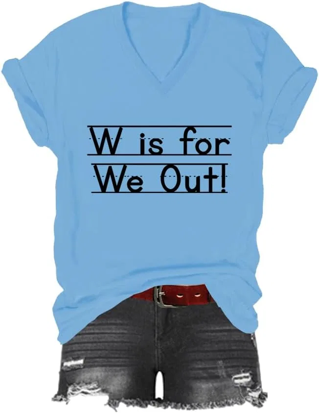 Футболка с принтом V-образным вырезом Unisex, Sky Blue