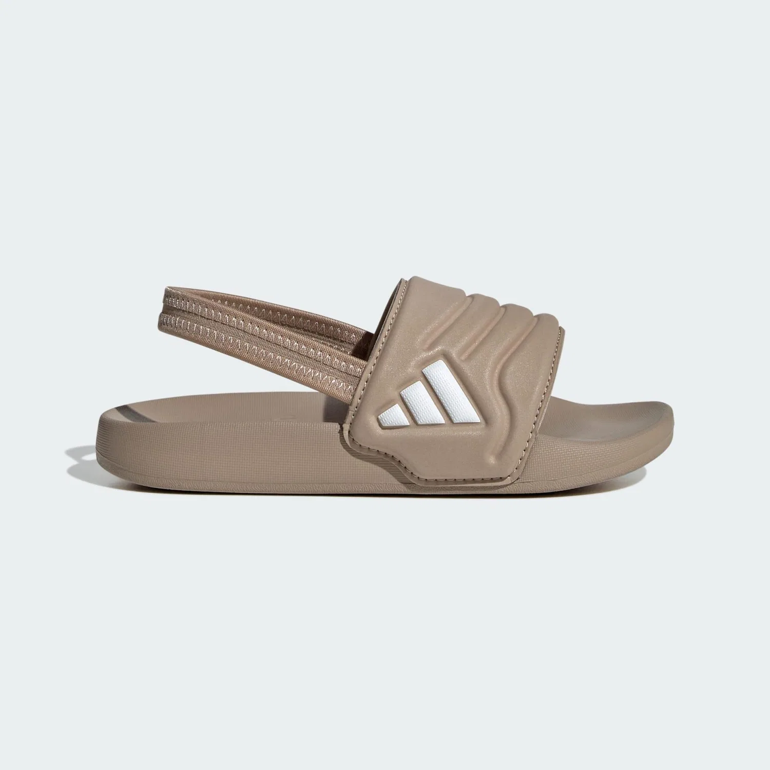 Детские шлепанцы с ремешком Adidas Adilette Estrap 2.0, Khakibeige / Weiss