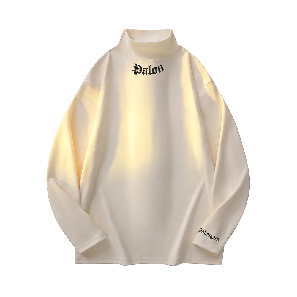Детская толстовка с полугольфом модель Half Turtleneck Moderate Regular PAL ONGACO, White — фото 4