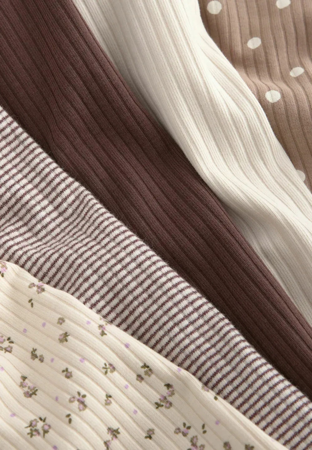 Комплект из 5 футболок с длинными рукавами, стандартного кроя Next, Neutral — фото 3
