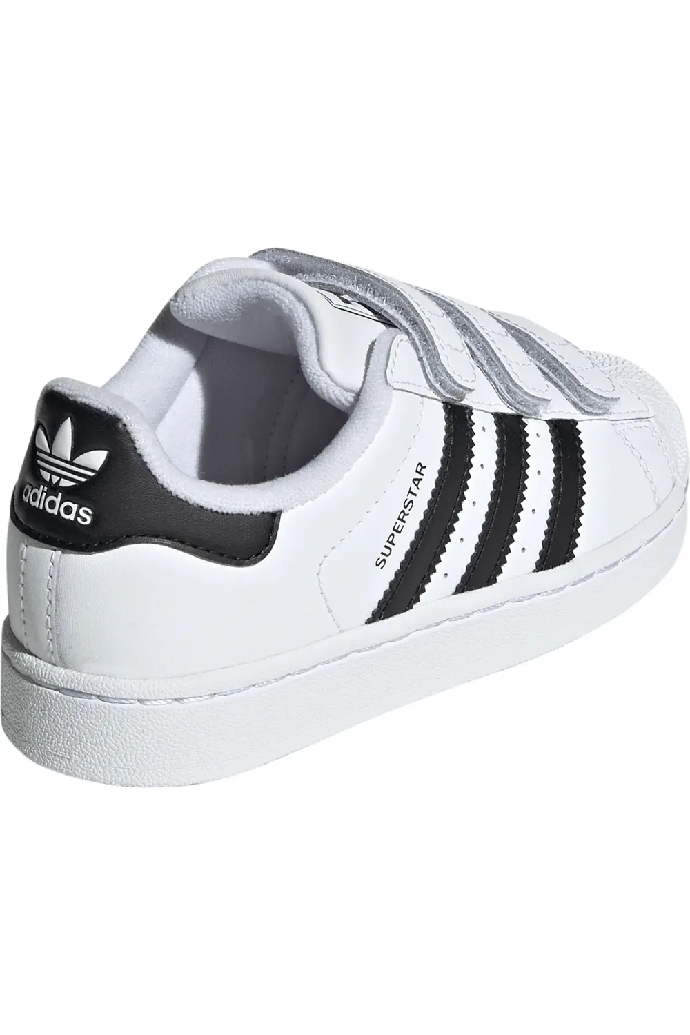 Кроссовки детские на липучках Superstar II CF C adidas, белый/черный/белый — фото 2