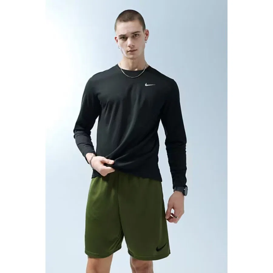 Футболка спортивная с длинным рукавом Nike Dri-Fit Tee Reset, Черный — фото 2