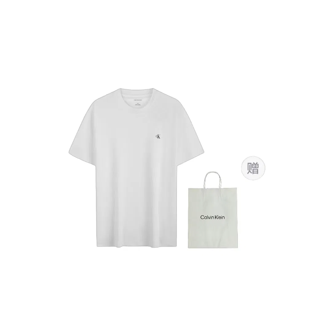 Футболка с принтом CALVIN KLEIN, Moon White Shopping Bag