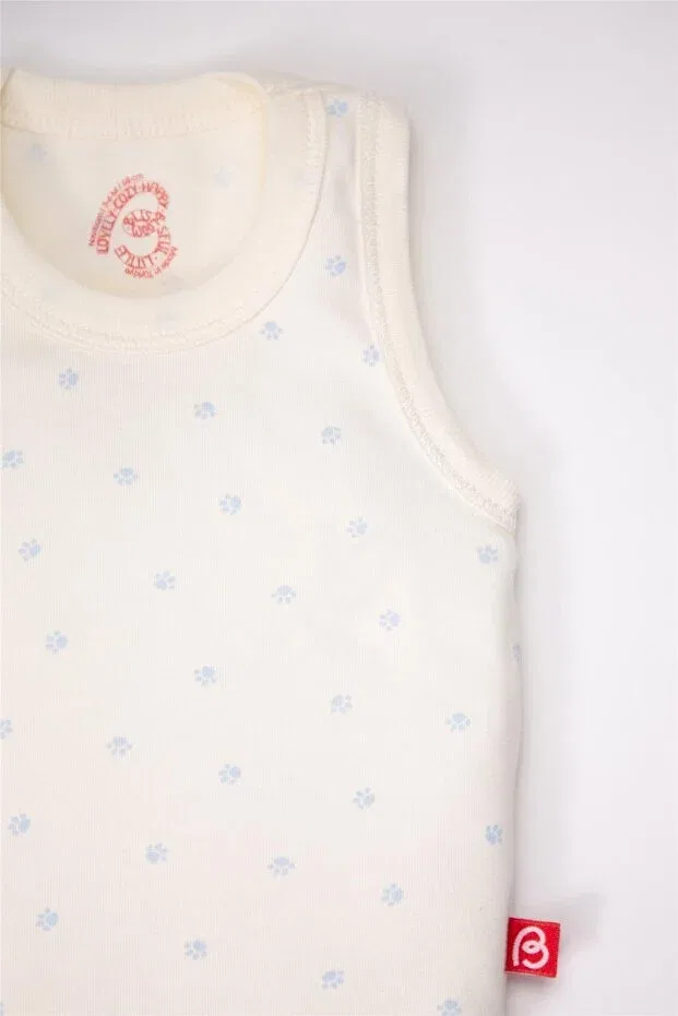 Детский для новорожденных боди-комбинезон с принтом Athlete body 3-piece (cute bear) Bebetto, Blue — фото 3