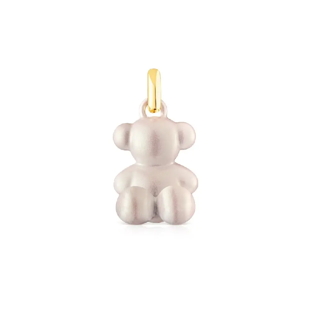 

Подвеска Tous Medium Steel Bear Bold Bear, серебро/сталь/белый
