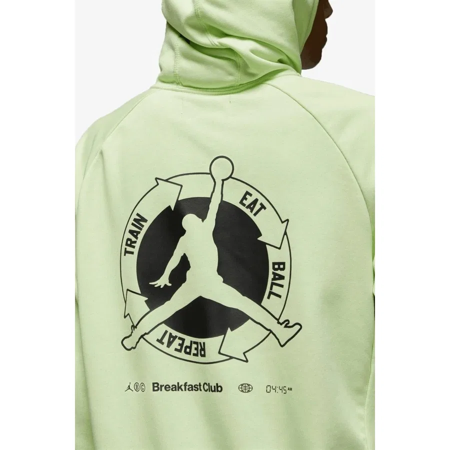 Мужской флисовый худи с капюшоном Jordan Dri-FIT Sport BC Nike, Зеленый — фото 4