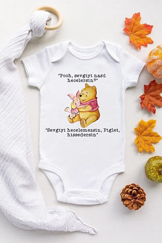 Детское боди с коротким рукавом Tuğbababy, White