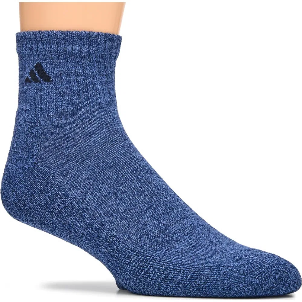 Мужские спортивные носки до щиколотки комплект из 6 пар Adidas, Blue/Grey/Navy Assorted — фото 2
