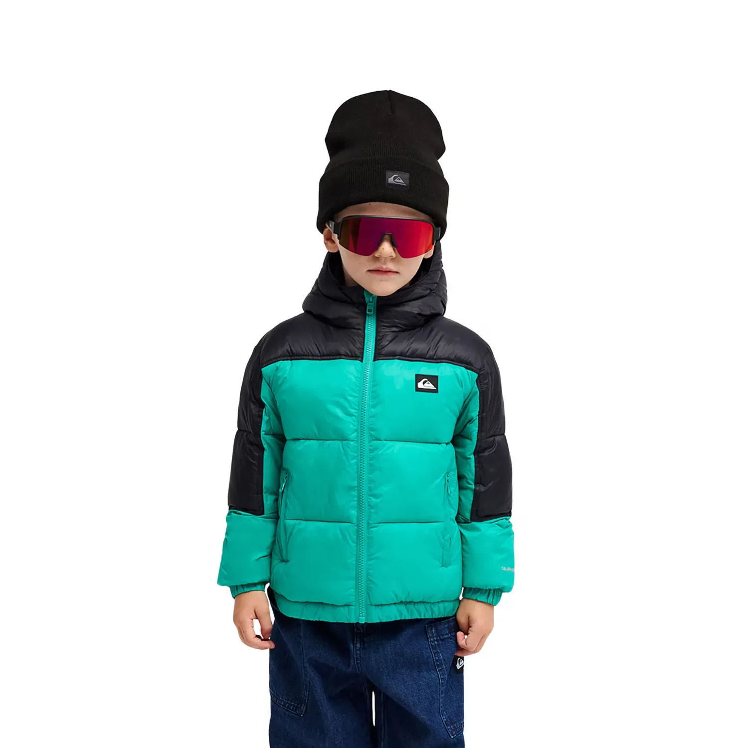 Детская куртка для мальчиков стеганая с капюшоном Cold Days Quiksilver, Verde