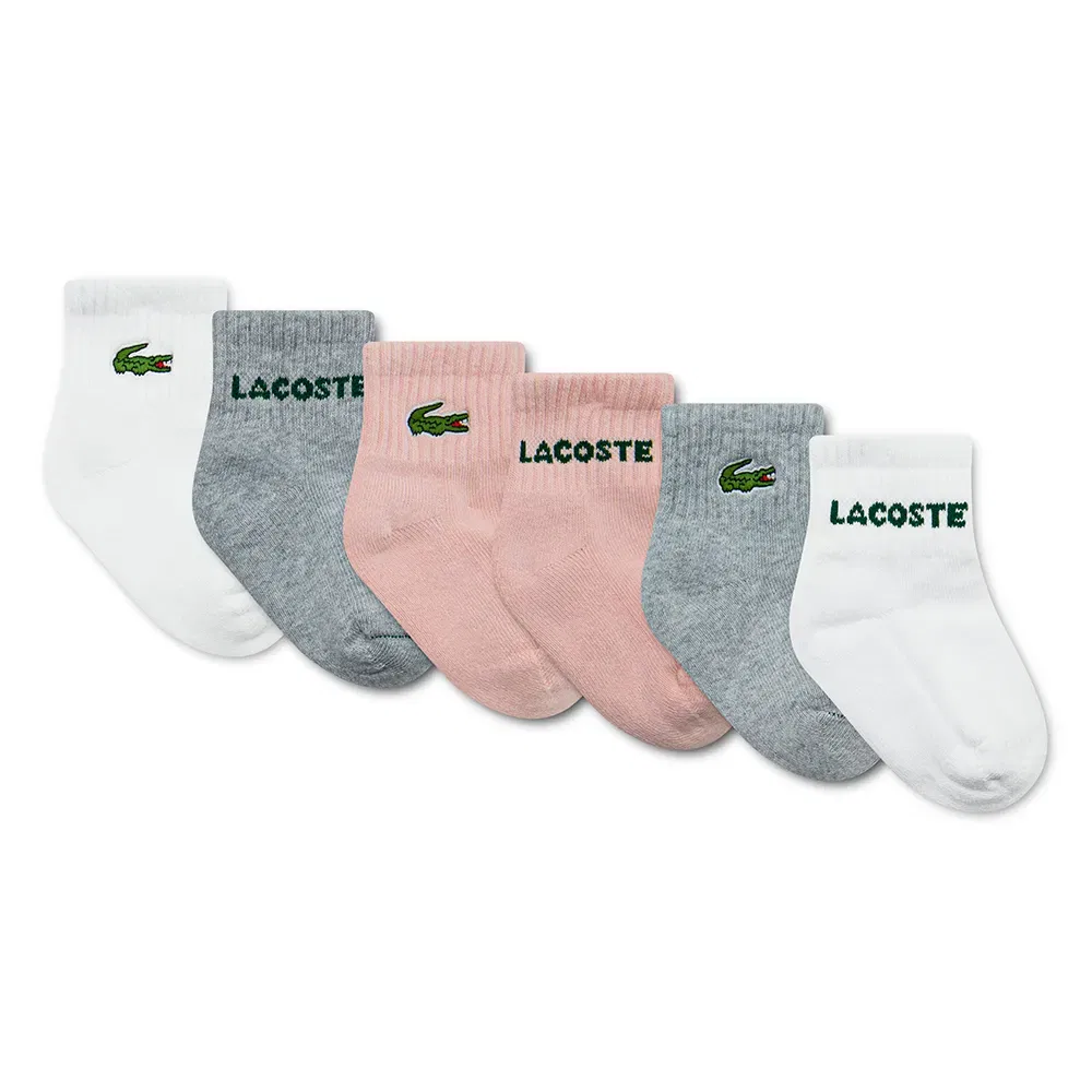 Комплект носков 6 пар Lacoste Kids, мультиколор — фото 2