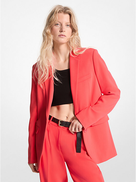 

Пиджак Michael Kors Crepe Boyfriend, коралловый