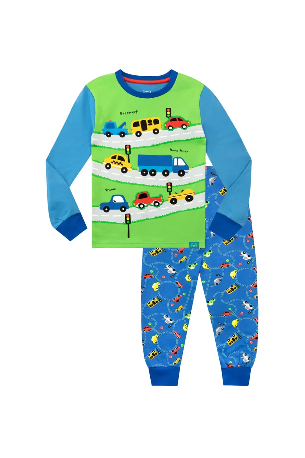 Детская пижама с принтом машинок Harry Bear, Blue