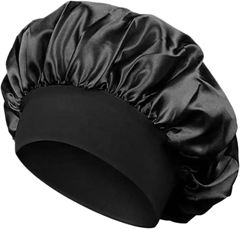 Шапочка для сна Silk Sleeping Caps, MRVAKDYDI, Black