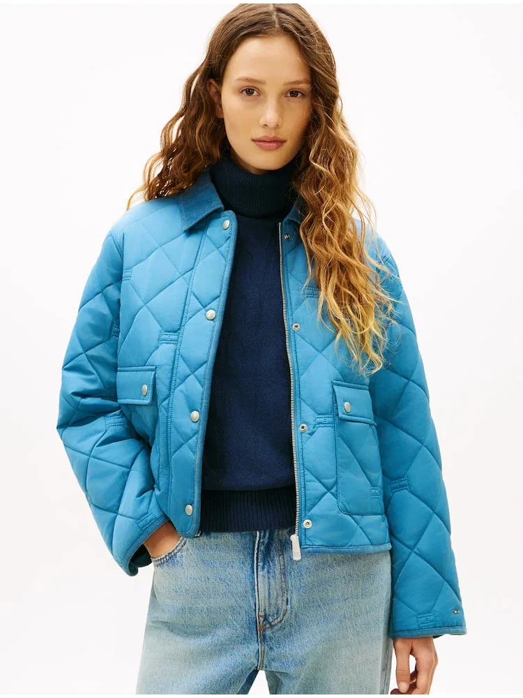 Куртка с флаг-квилтингом TOMMY HILFIGER, Blue