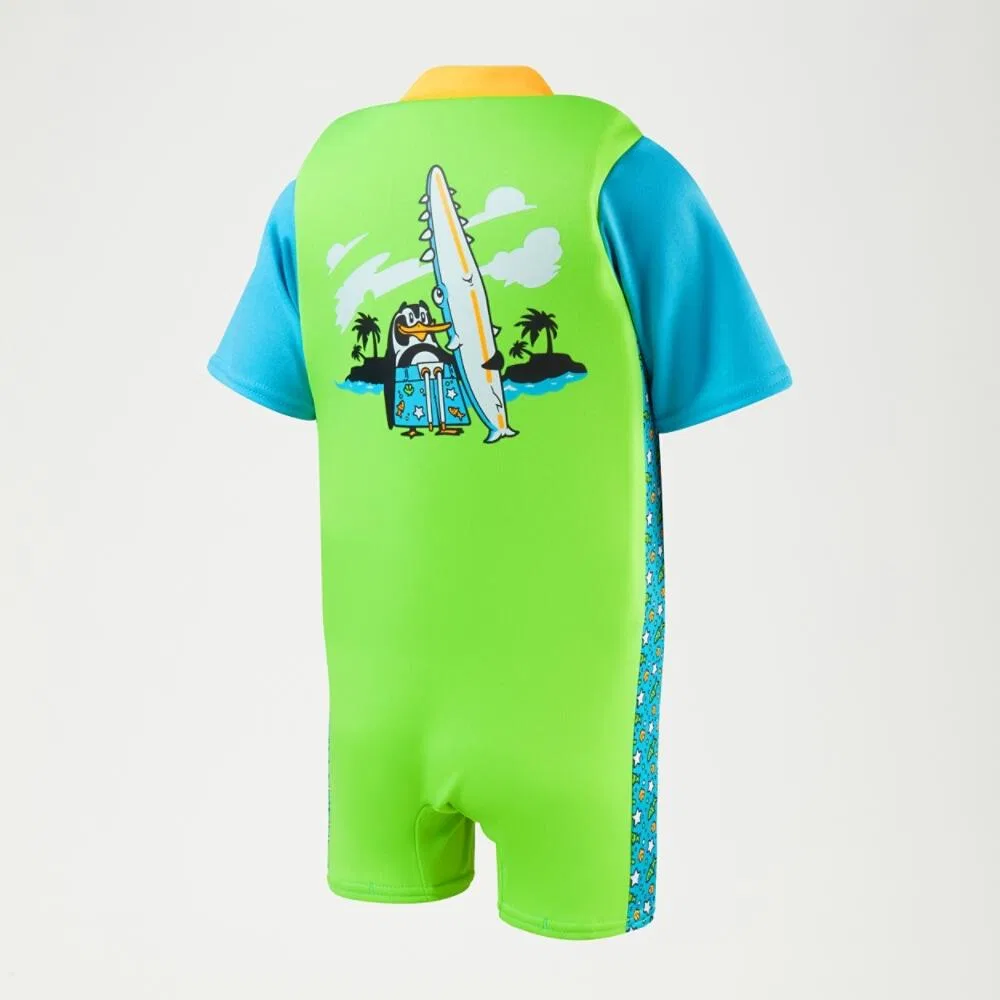 Детский купальник с принтом Float Suit Speedo, Цвет: Grun Blau — фото 2