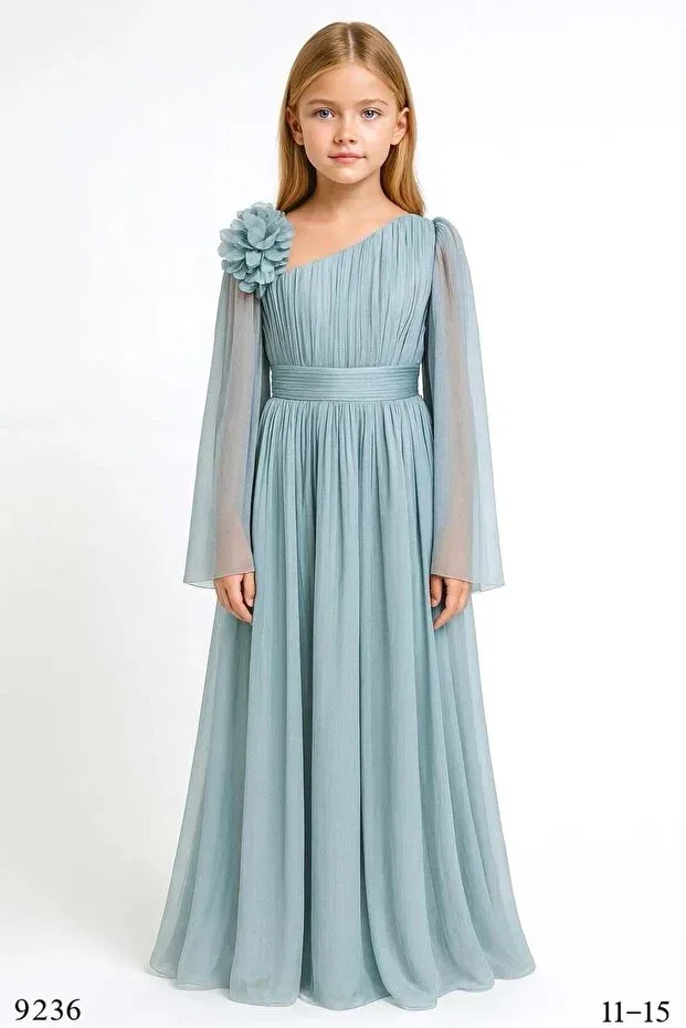 Детское платье для девочек с длинным рукавом Miss Helina, Green