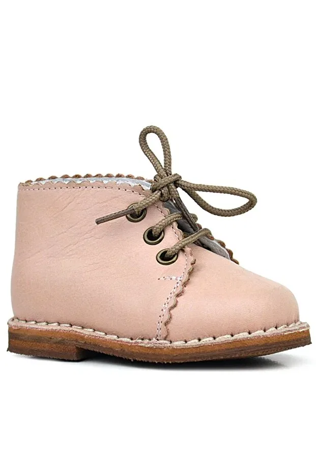 Детские ботинки для девочек кожаные Aslı Türkoğlu, Powder Pink — фото 2