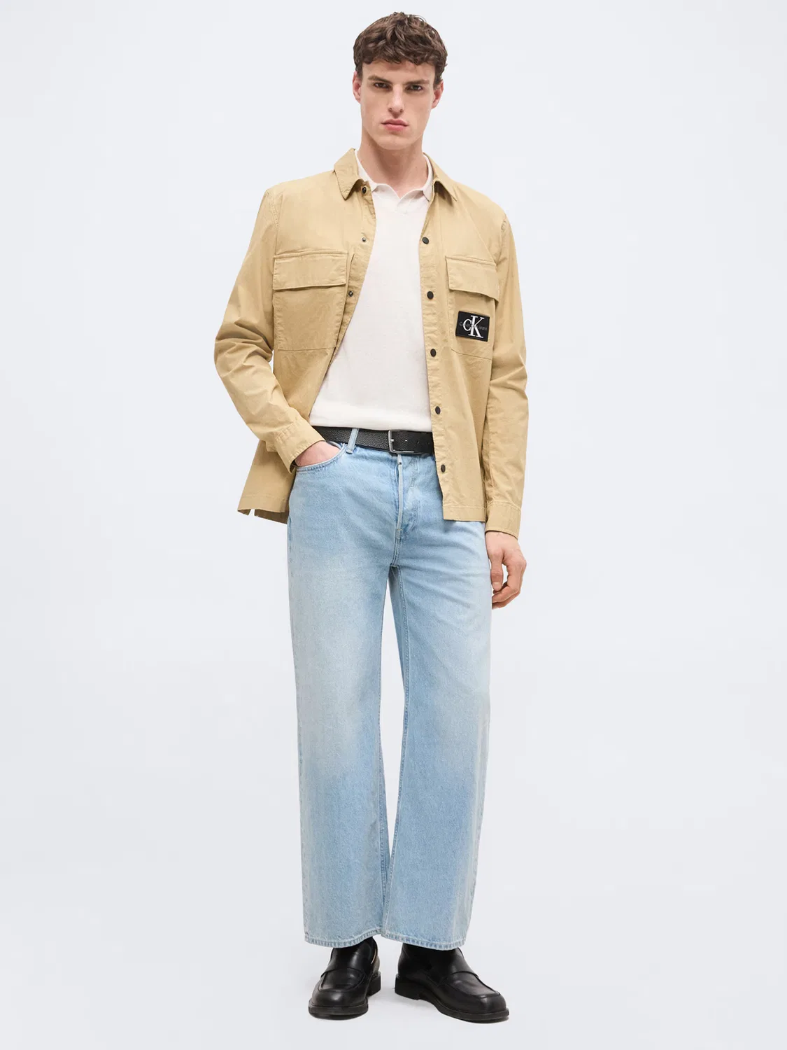 Свитер Calvin Klein Johnny, белый — фото 4