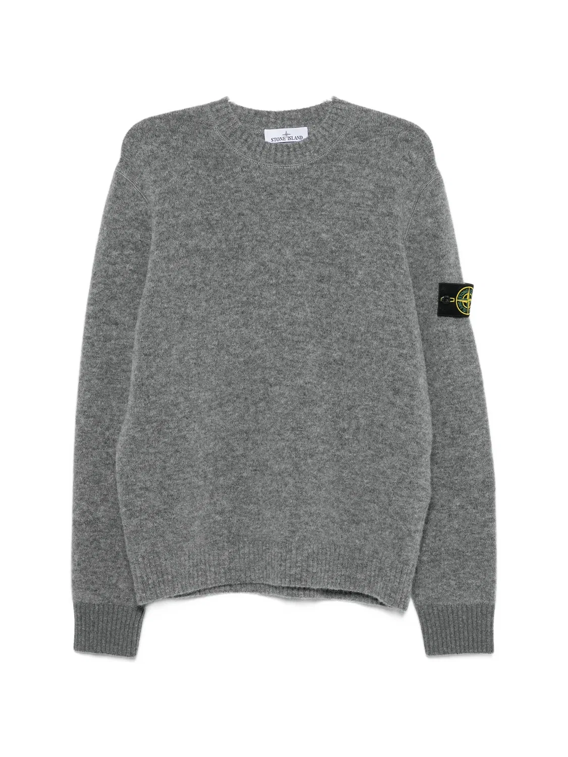 Вязаный джемпер серого цвета Stone Island, серый