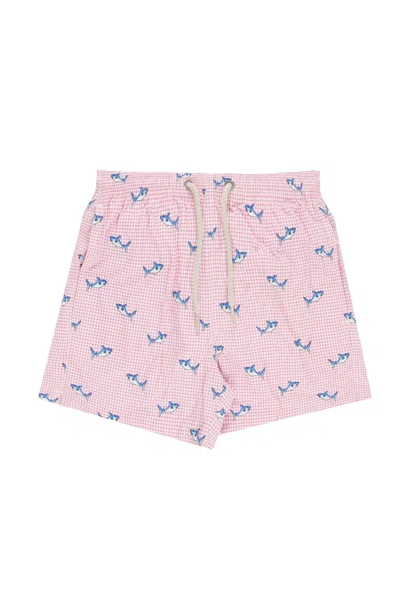 Шорты с принтом Costume jean lighting - swimming shorts Mc2 Saint Barth, Rosa, розовый