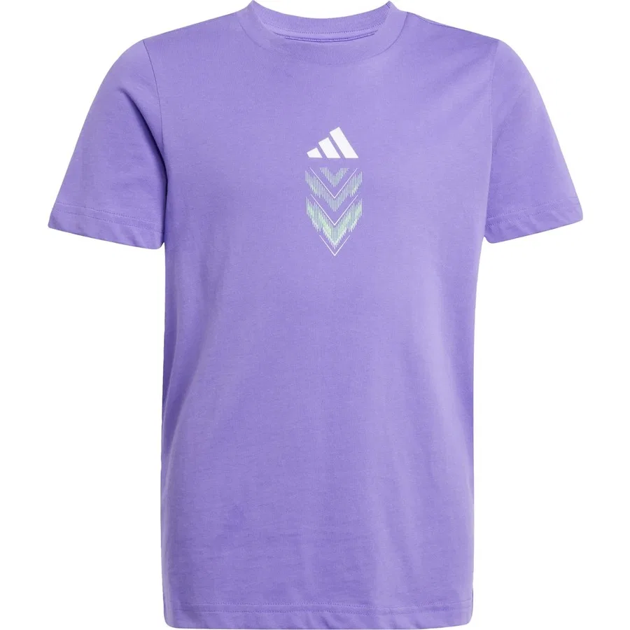 Детская спортивная футболка с графическим принтом F50 Graphic Tee adidas, Фиолетовый — фото 3