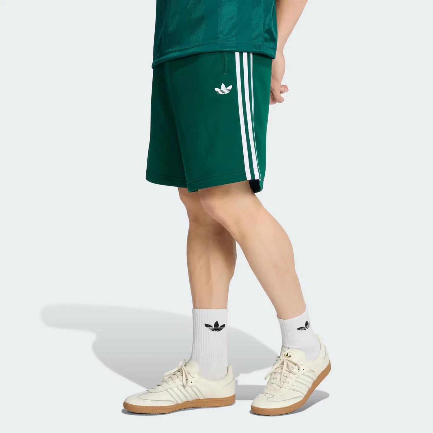 Мужские шорты с кулиской Firebird Adidas Originals, темно-зеленый