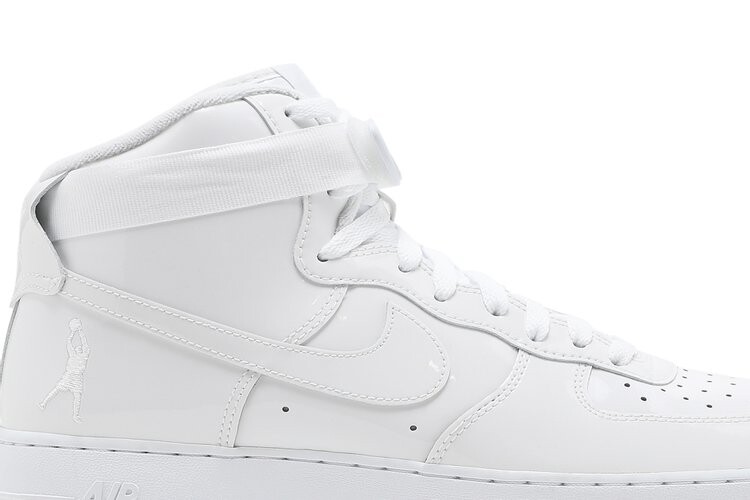 Кроссовки Nike Air Force 1 High QS 'Sheed Triple White', белый — фото 2