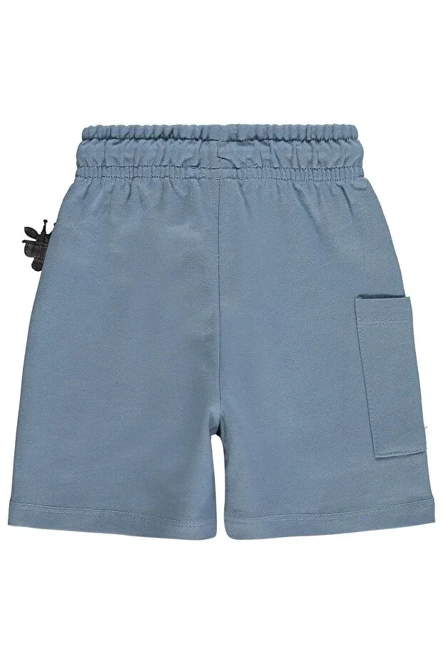 Детские шорты для мальчиков с принтом Giraffe Printed Capri Civil Boys, Indigo — фото 2