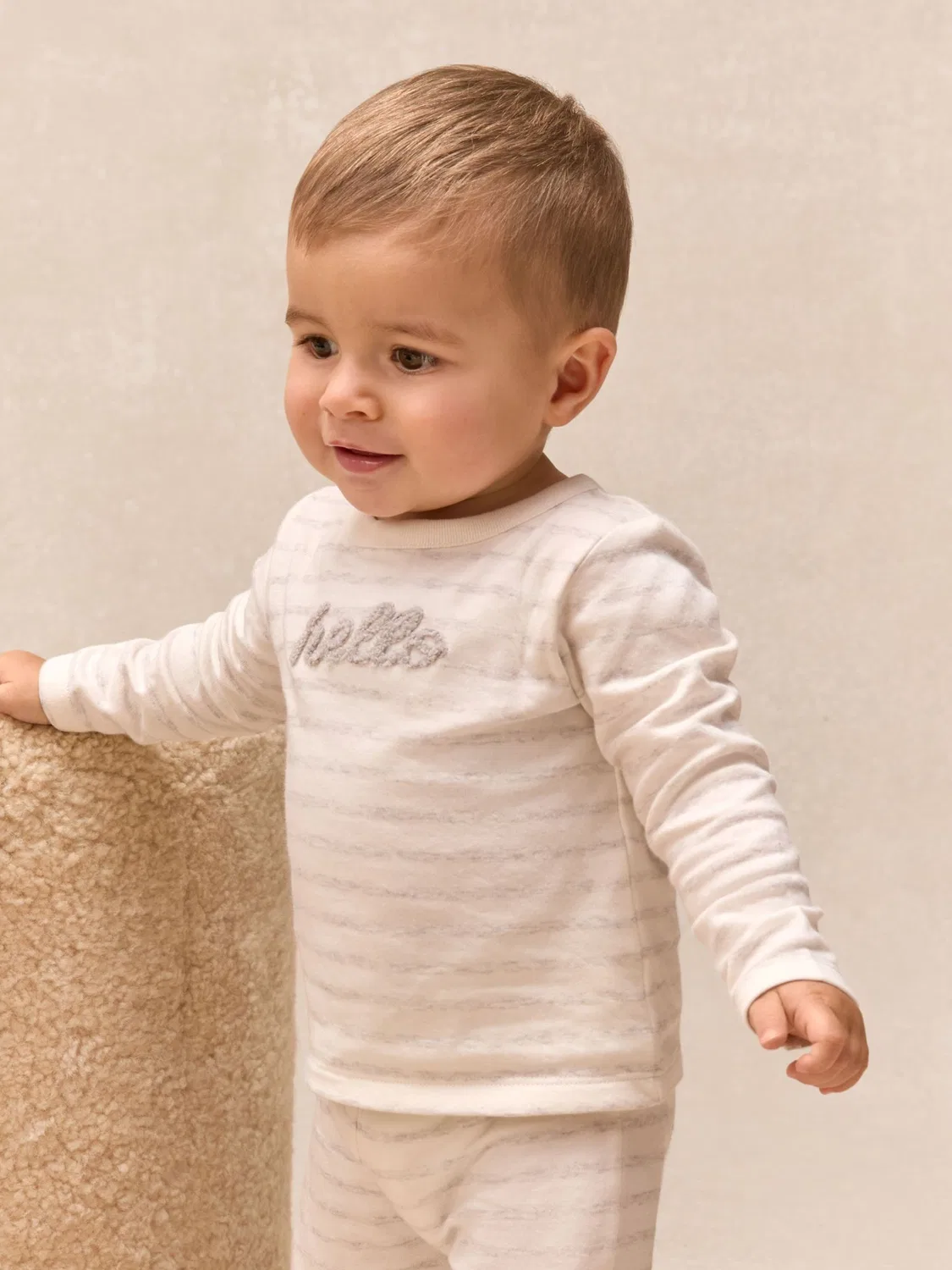 Детский комплект из топа и леггинсов Hello Baby The White Company, белый — фото 3