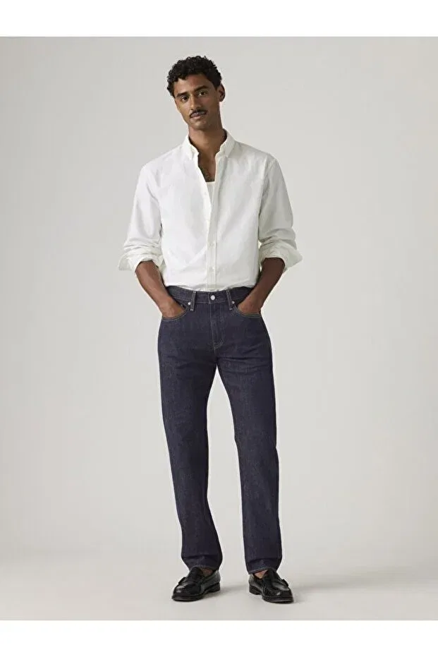 Мужские джинсы прямого кроя 502 Taper Men's Jean Pants Levi'S, Dark Indigo - Flat Finish — фото 2