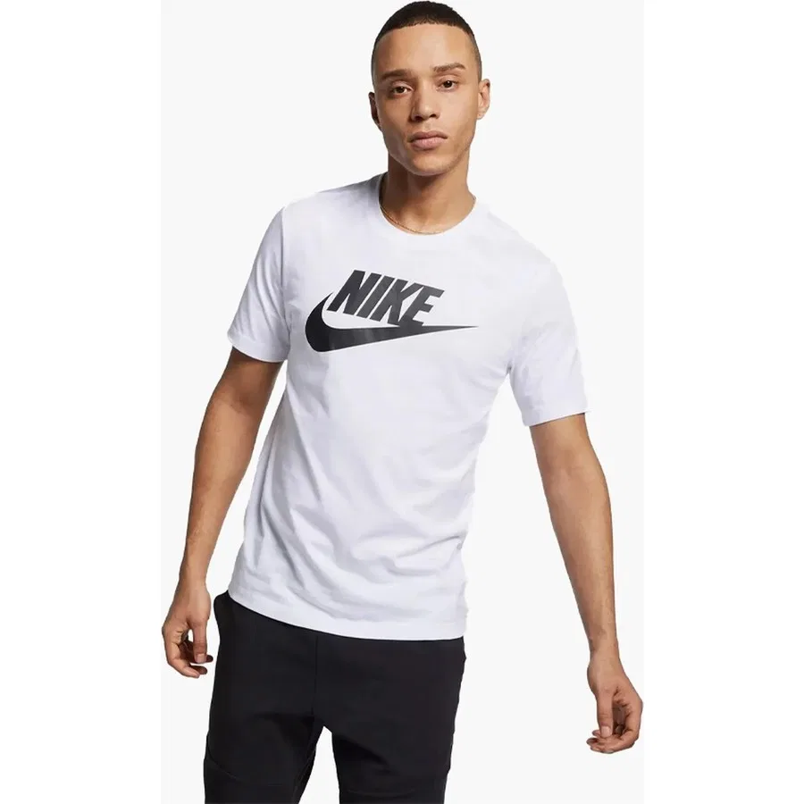 Футболка спортивная с хлопком Nike Sportswear Swoosh, Белый