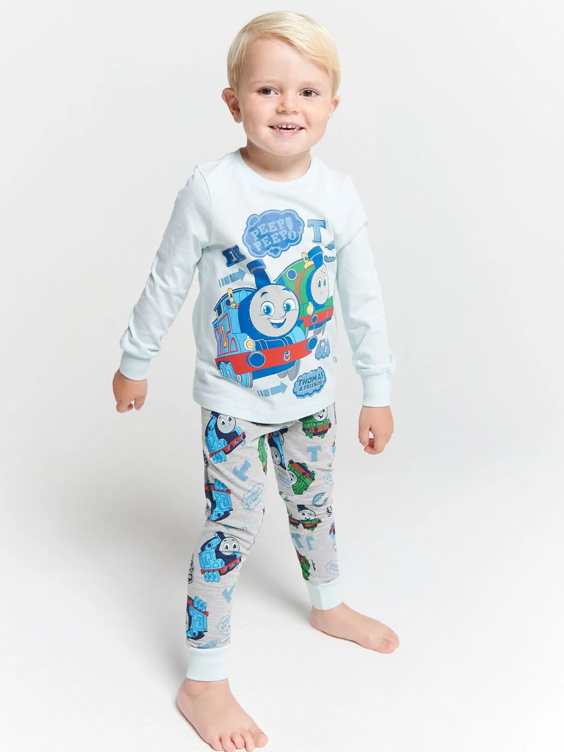 Пижамный комплект Thomas The Tank Brand Threads, серый