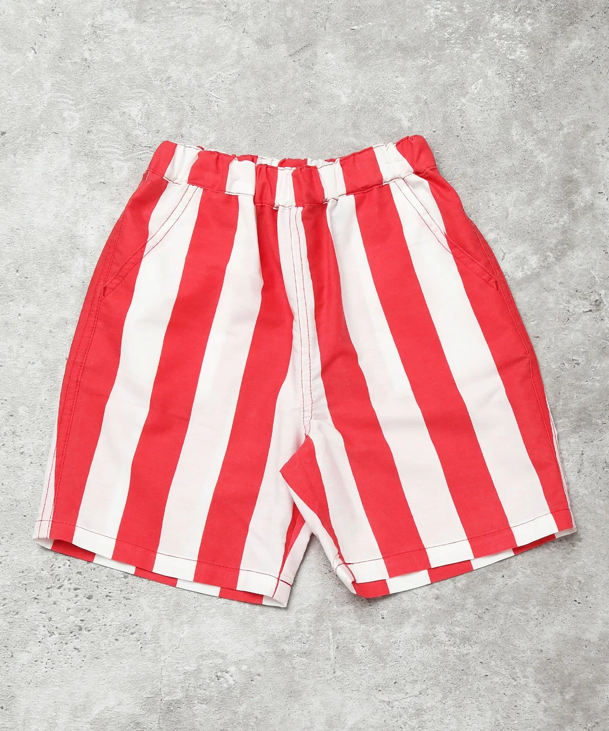 Детские шорты с широкими полосами и задним карманом, модель Back Pocket DILASH, Red
