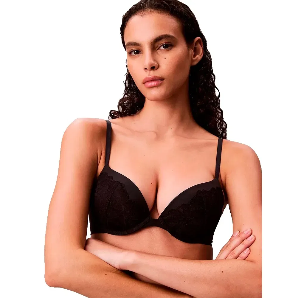 Женский бюстгальтер с пуш-ап эффектом LV00QF8442 Calvin klein, Black