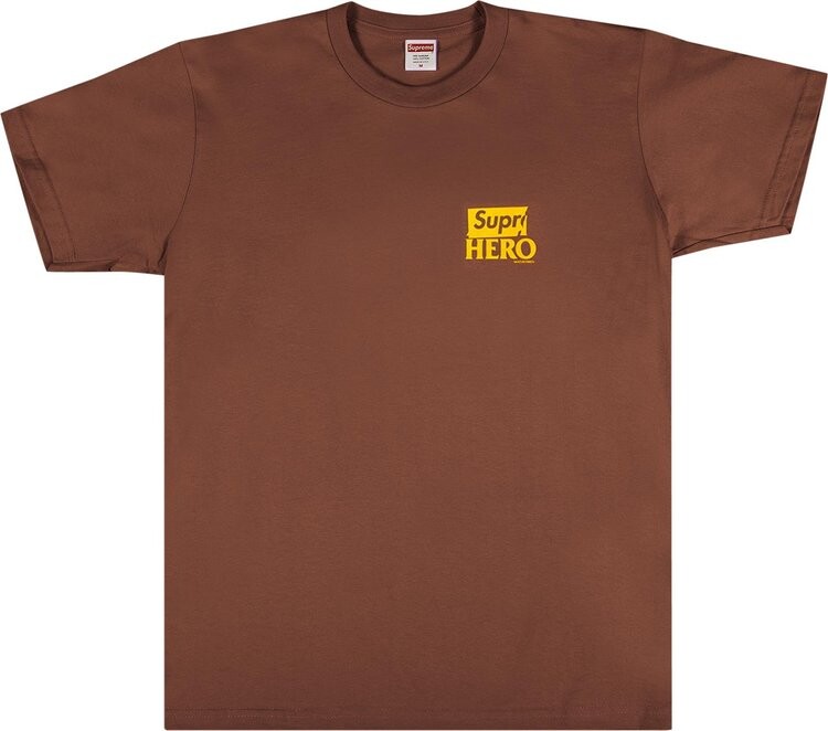 Футболка Supreme x ANTIHERO Dog Tee 'Brown', коричневый — фото 2