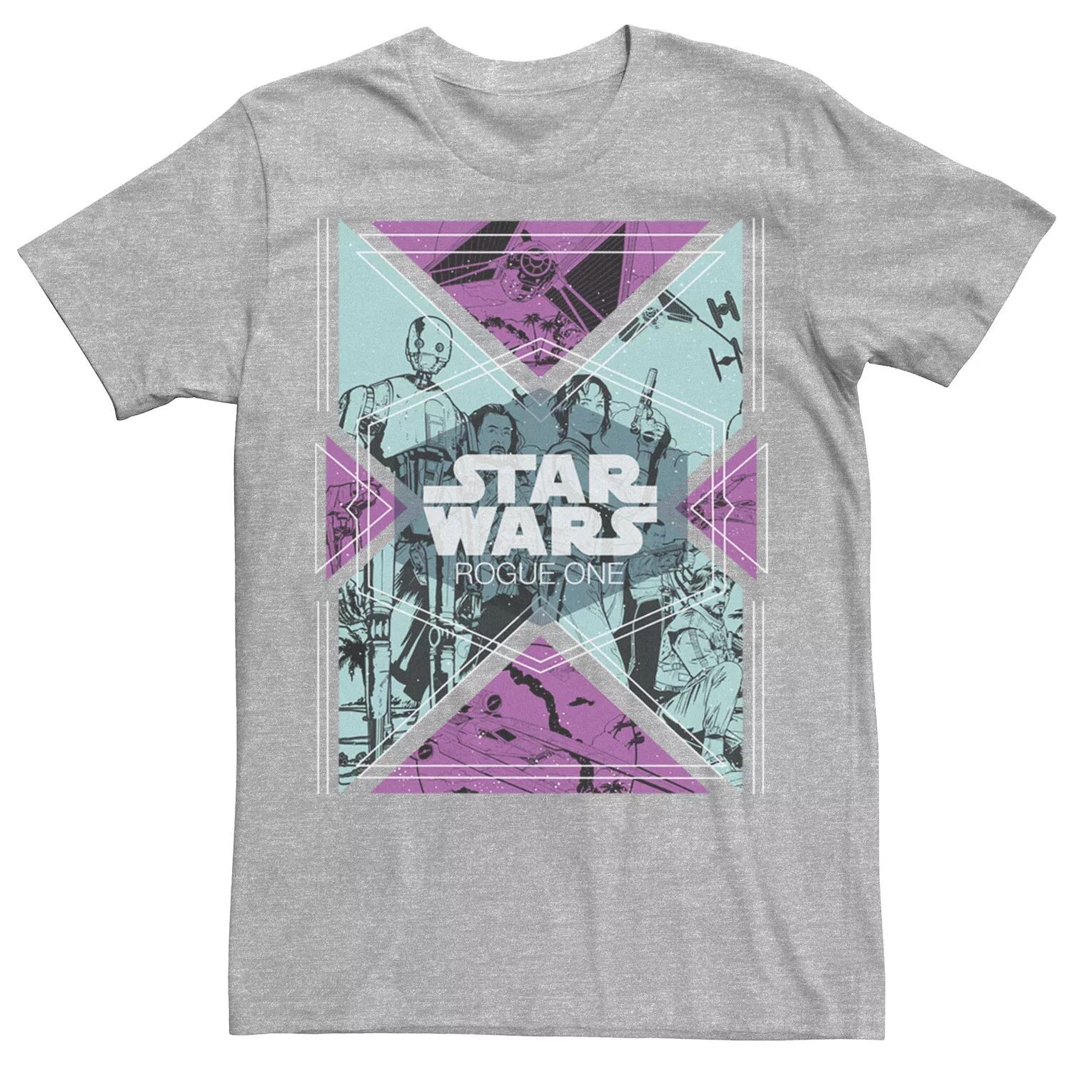 

Мужская неоновая футболка «Звездные войны: Изгой-один» Group X Star Wars
