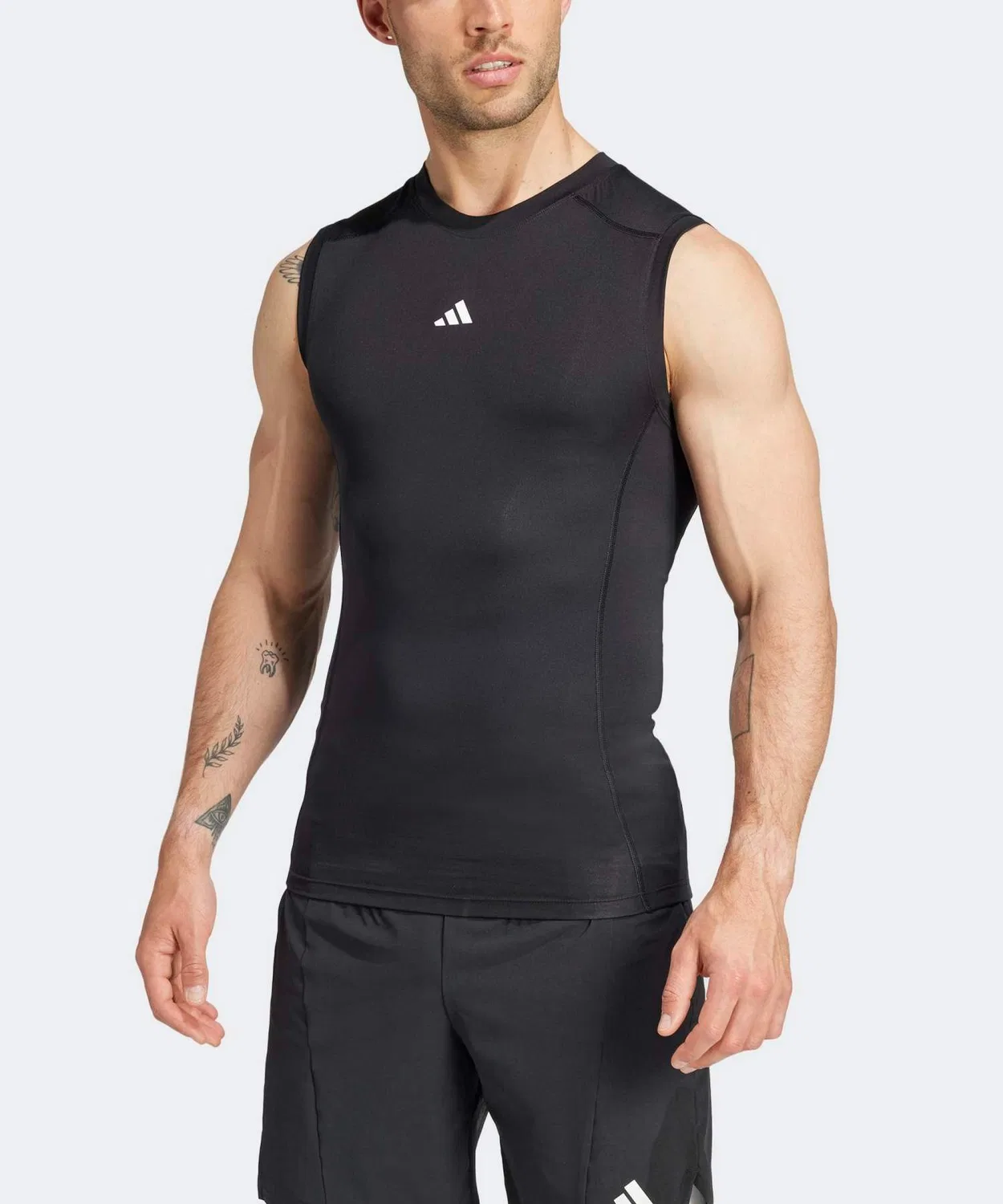 Мужская компрессионная майка без рукавов с технологией AEROREADY Adidas, Black
