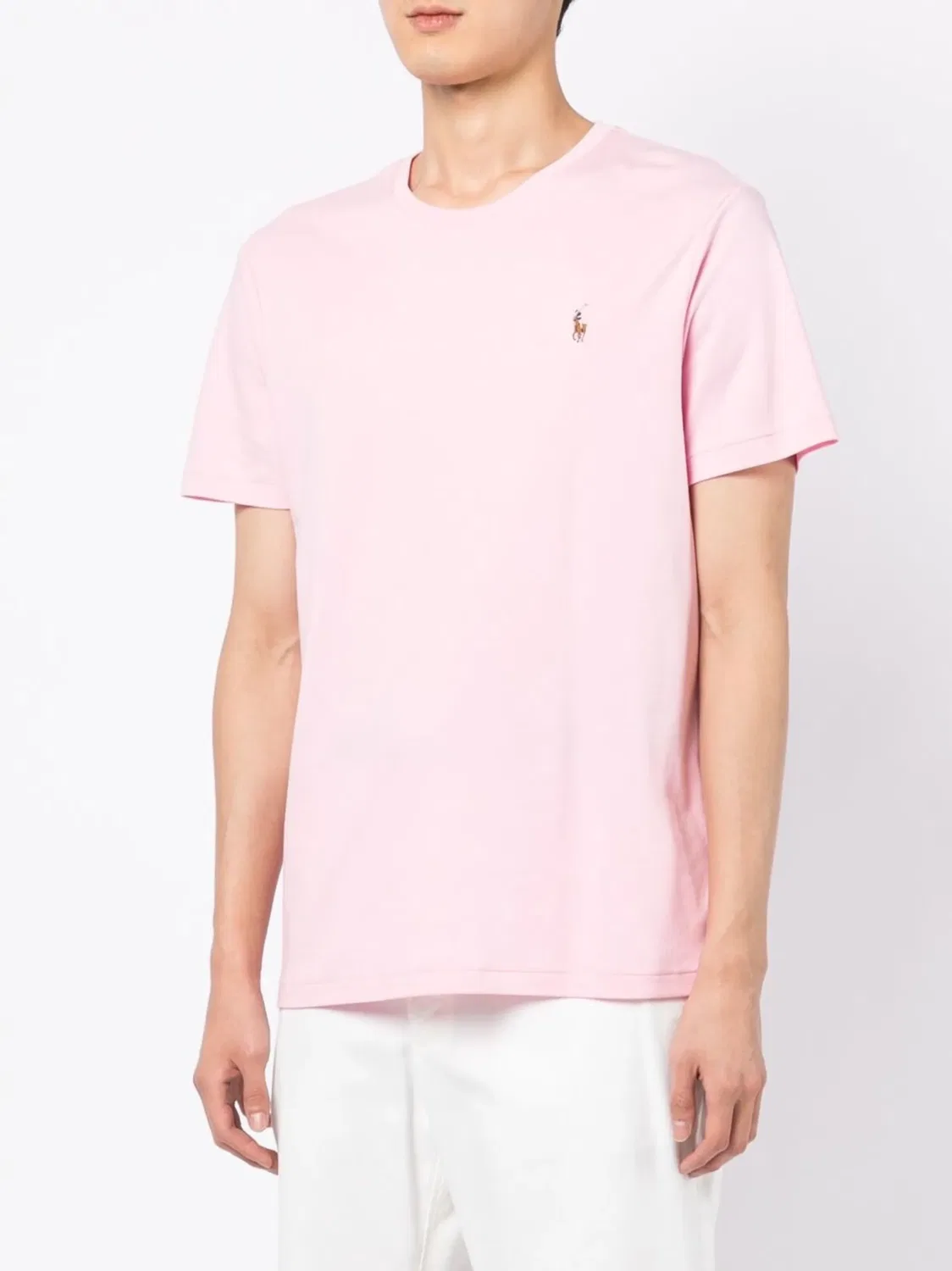 Polo Ralph Lauren Футболка с логотипом, розовая — фото 4