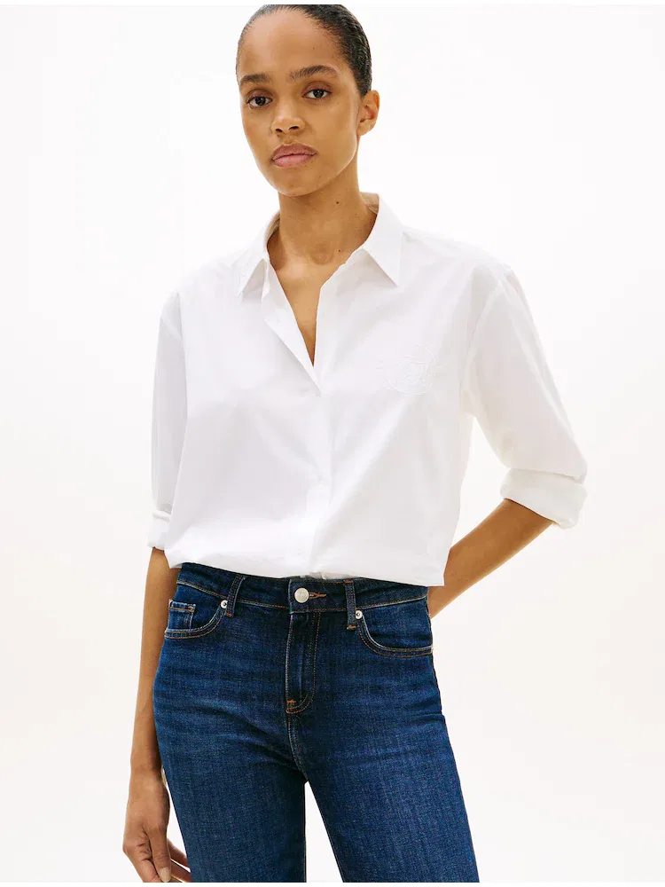 Рубашка с логотипом Easy TOMMY HILFIGER, White