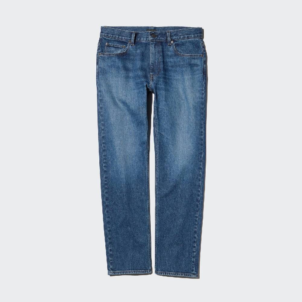 Джинсы Uniqlo Slim Straight, 67 синий