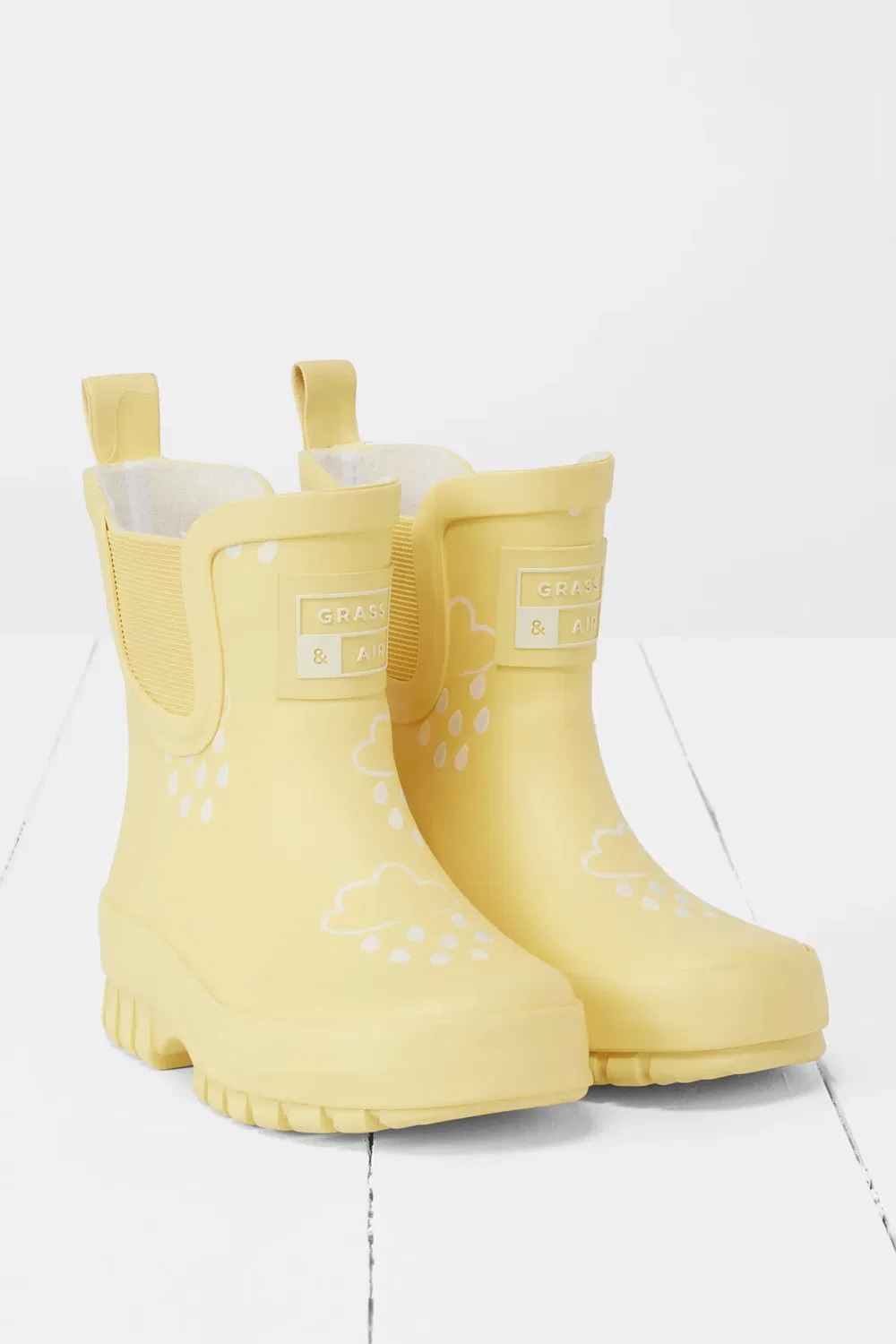Детские резиновые сапоги с эффектом смены цвета Grass & Air, Yellow