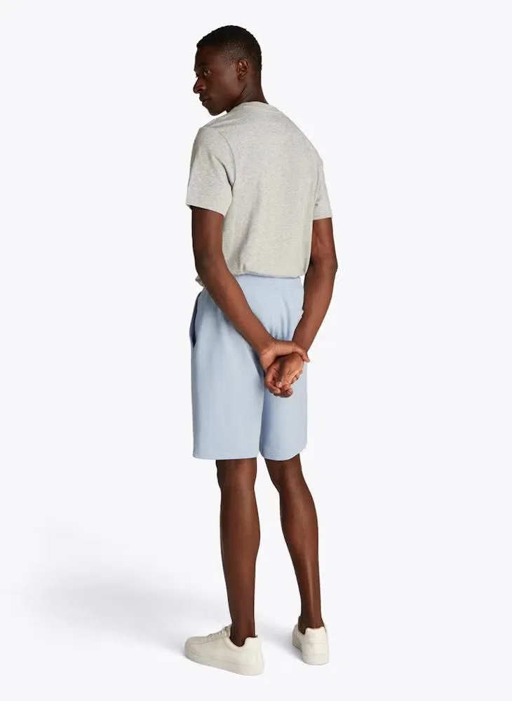 Шорты из футера с флаговой вышивкой Tommy Hilfiger, синие — фото 2