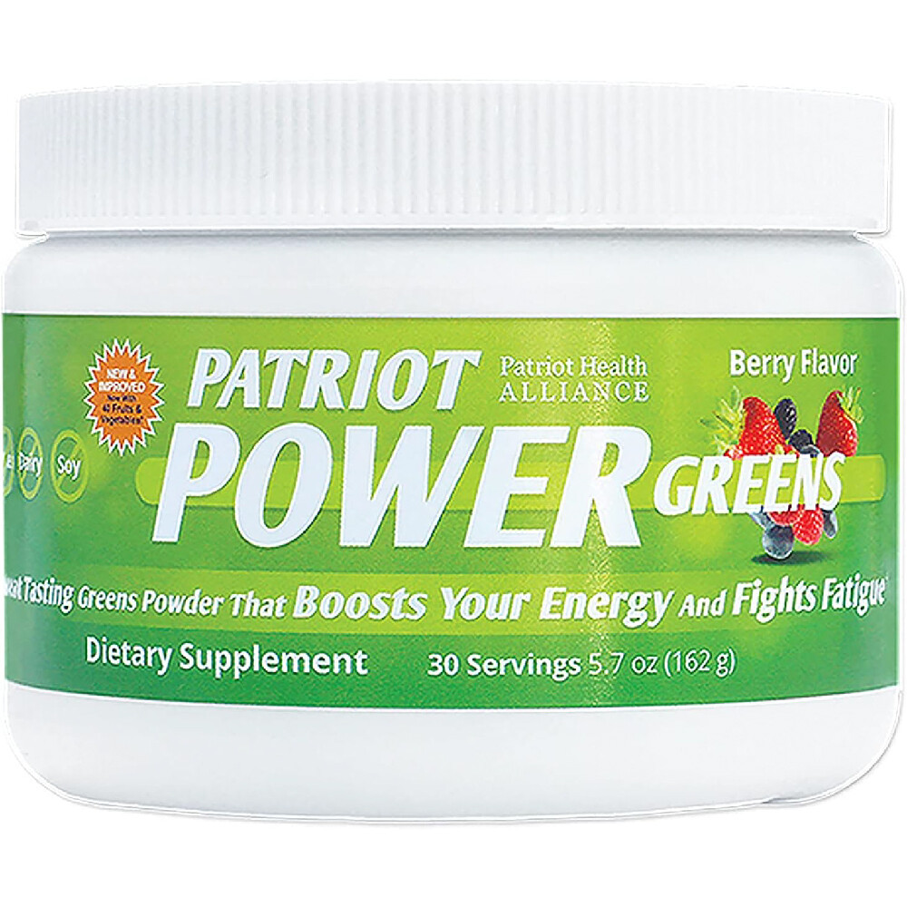 

Мультивитамин Patriot Health Alliance Power Greens Green Drink - Organic Superfood Dietary Supplement, 170мл