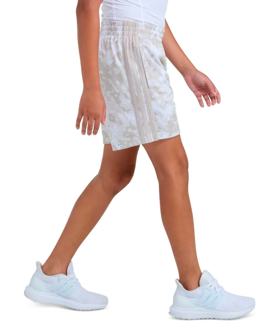 Шорты спортивные с принтом камуфляж, модель Camo Shorts adidas, White — фото 3