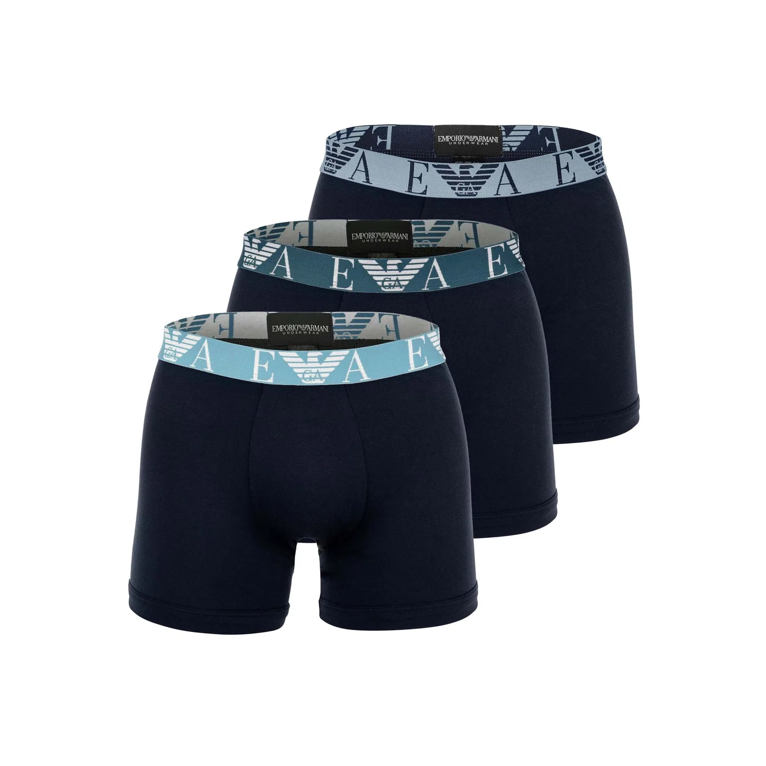 Мужские боксеры с логотипом Emporio Armani, Blue