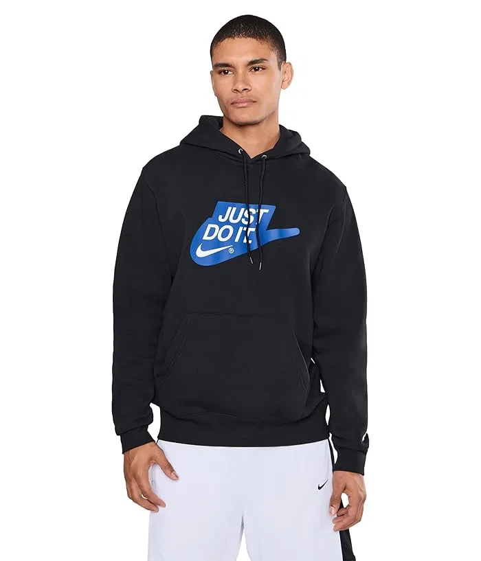 Худи Nike Club Fleece Sportswear, Black/Black/White
