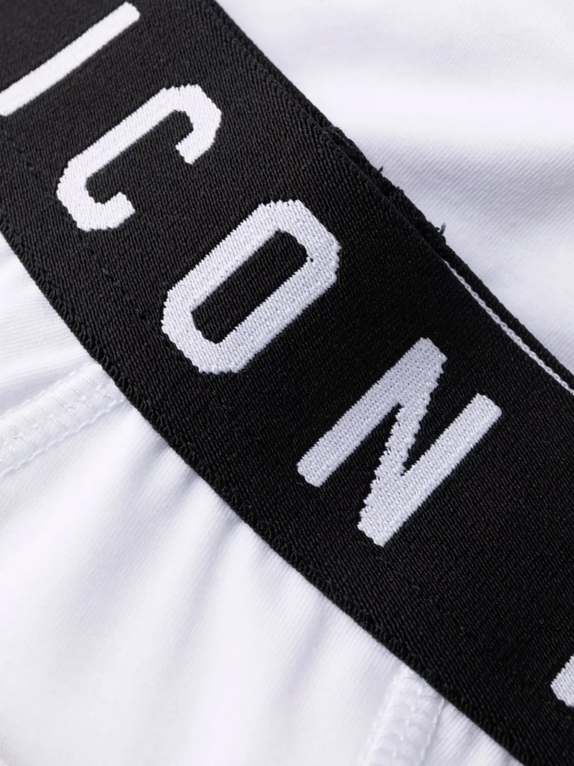 Трусы-слипы Icon с эластичным поясом DSQUARED2, белый — фото 2